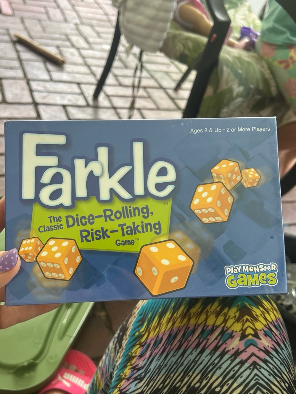 Farkle Classic Dice-Rolling Risk-Taking Game - Blue
